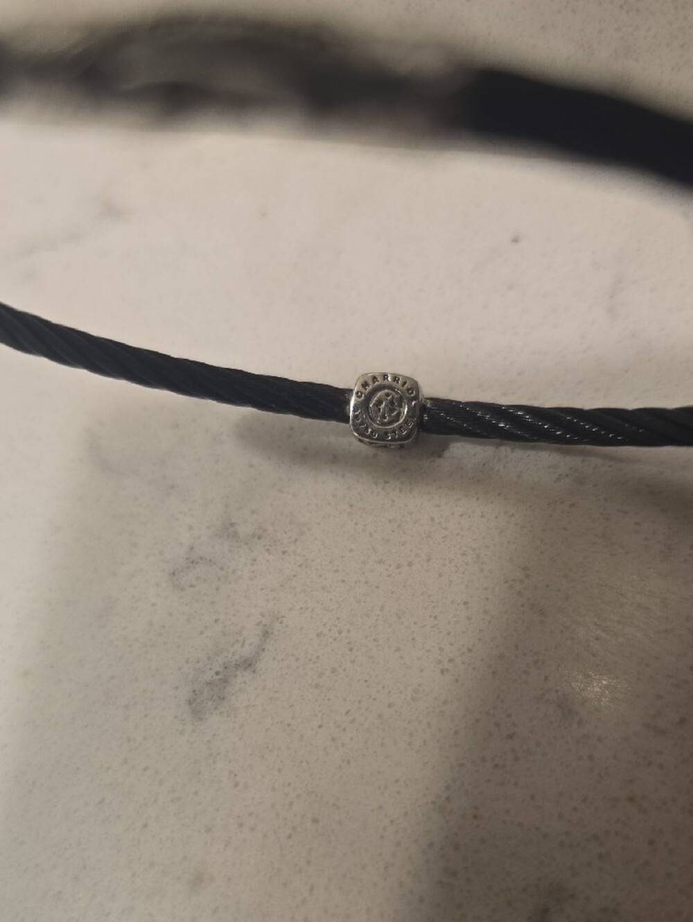 Charriol Black Diamond Station Cable Bracelet - Picture 5 of 7